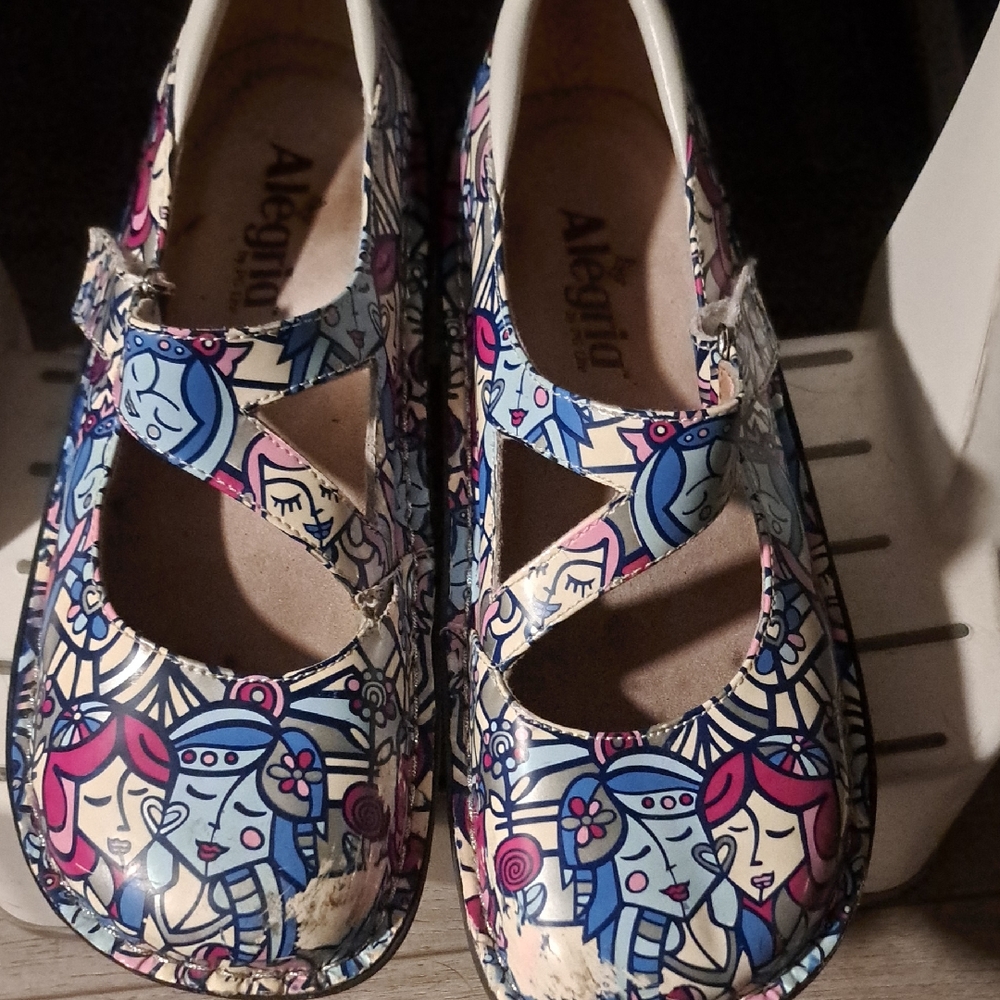 Alegria Artistic Multicolor Mary Jane Shoes